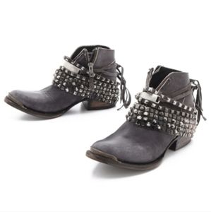 Freebird MZLOW Studded Leather Bootie size 7